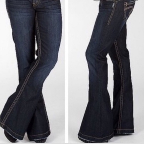 Silver Jeans Pants - Vintage Silver Jeans Camden rose bell flare jeans size 32 - dark wash